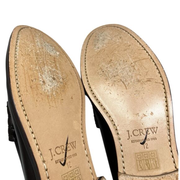 J Crew Camden Loafers Mens 12 Brown Leather Sole‎ Penny Preppy BJ009 main image 4